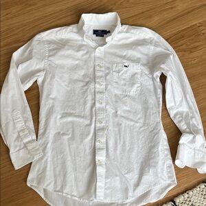Vineyard Vines Men's Tucker  White Button-Down Shirt size M